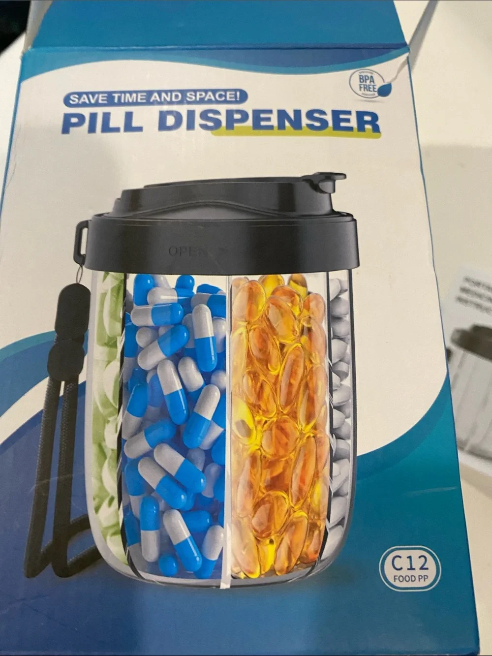 NIB ROHS Pill Dispenser